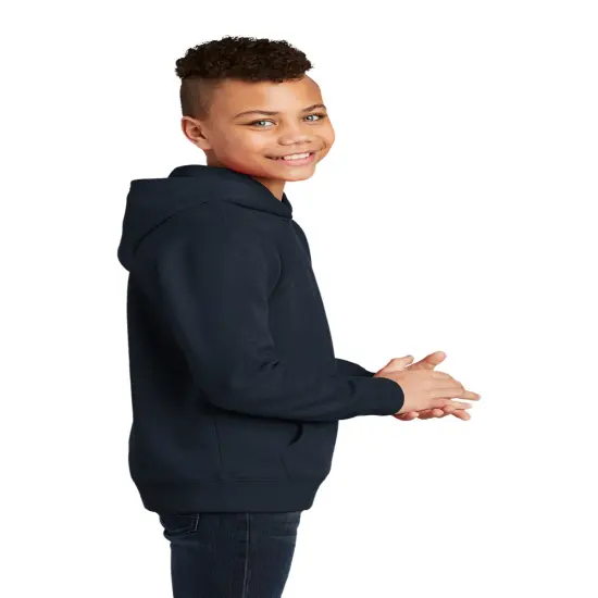 Youth Fleece Hoodie-The ultimate Kids Heathered charcoal {3}