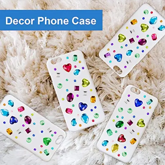 1141 Pieces Rhinestone Stickers Self-Adhesive, Gems for Crafts Bling Jewel Crystal Stickers for DIY Craft Nail Body Makeup Festival {4}