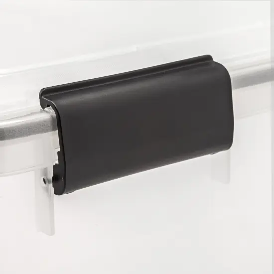 IRIS USA 103qt WEATHERPRO Wheeled Plastic Storage Bin with Seal Latching Lid and 6Buckles, Pull Handle {4}