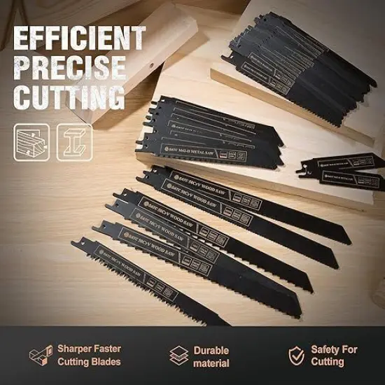 Kitcheniva Reciprocating Saw Blades 32 Pcs Pruner Saw Metal Wood Blades {5}