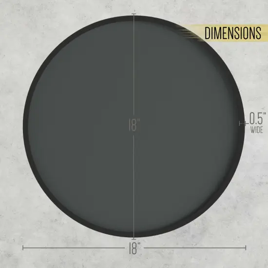 HBCY Creations Round Wood Framed Wall Mounted Magnetic Chalkboards with Eraser and Chalk {7}