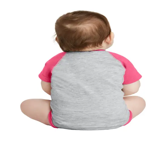 Infant Baseball Fine Jersey Bodysuit | 4.5-Ounce, 100% Combed Ring Spun Cotton 60/40 Cotton/poly Fine Jersey Stylish and Comfortable Innovative Three-Snap Closure, This Bodysuit Offers Both Convenience Little One's Playtime Adventures | Radyan&reg; {4}