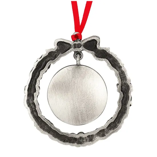 JFK Half Dollar Wreath Ornament With Colorized Reindeer Coin {3}