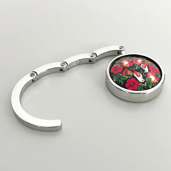 Wrapables Scenic Purse Hook Hanger, Foldable Handbag Table Hanger, Love Birds {5}