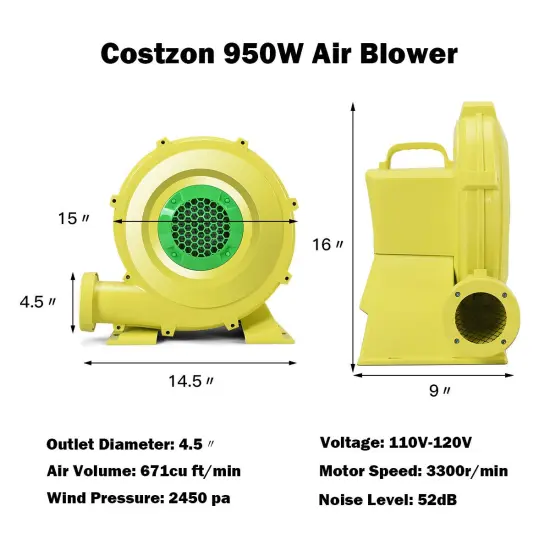 Air Blower Pump Fan for Inflatable Bounce House {3}