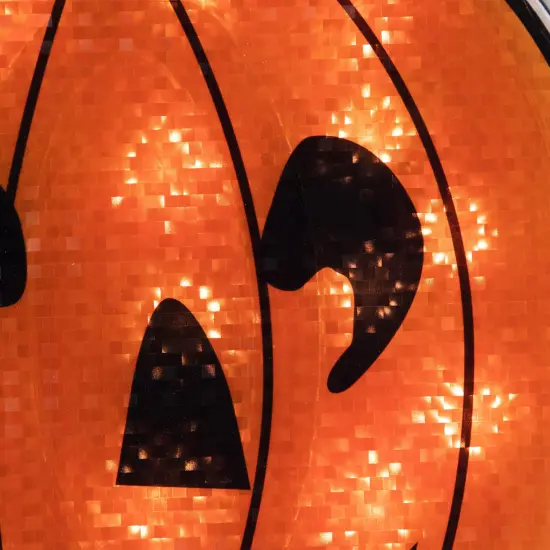 Northlight Lighted Jack O' Lantern Halloween Window Decoration - 13.5" Orange {7}