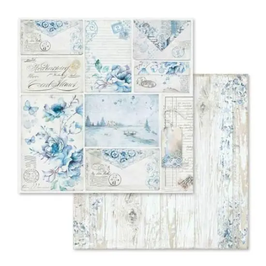 10 sheets - Double Face Blue Land, 30.5 x 30.5 (12" x 12"), Multicoloured {4}