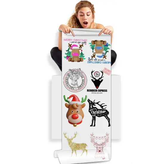 Reindeer DTF Direct-to-Film Gang Sheets - 22x60 {1}