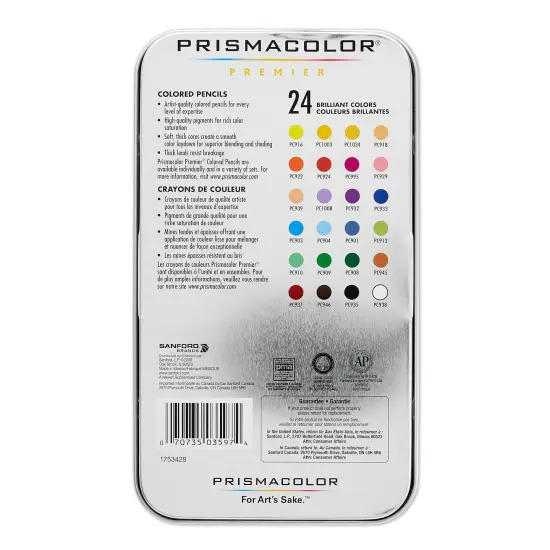 Premier Colored Pencils, Soft Core, 24 Pack {3}