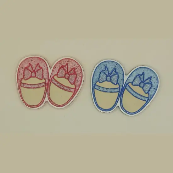 Baby Shoes Silicone Freshie Mold {4}
