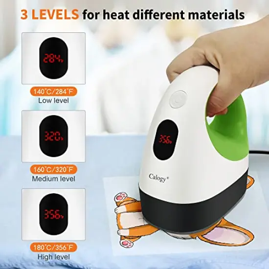 Mini Heat Press, Heat Transfer Machine, Constant Temp Control, Insulated Safety Base, Fits for Crafts, T-Shirt, Hat, Cap, Pillows (White Green) {4}