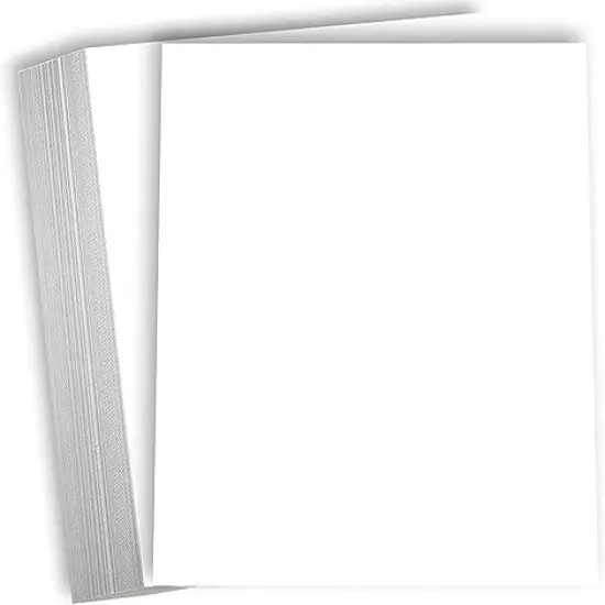 50-Pack White Cardstock Printer Paper By Hamilco - 8.5 x 11&rdquo; Thick Card Stock For Card Making- 80lb Heavyweight Stationery Card Stock Paper Cover- Great For Invitations, Birthdays, Awards, Brochures {2}