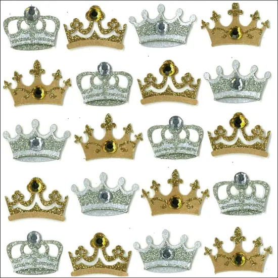 Jolee's Boutique Crown Repeats Dimensional Stickers {1}
