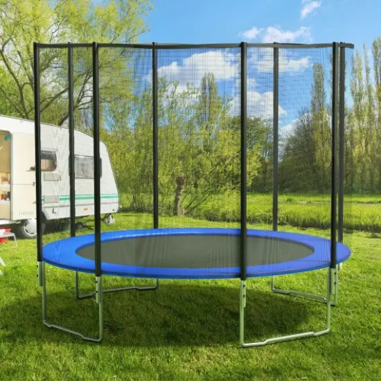 Blue Safety Round Spring Pad Replacement Cover for 12' Trampoline {1}