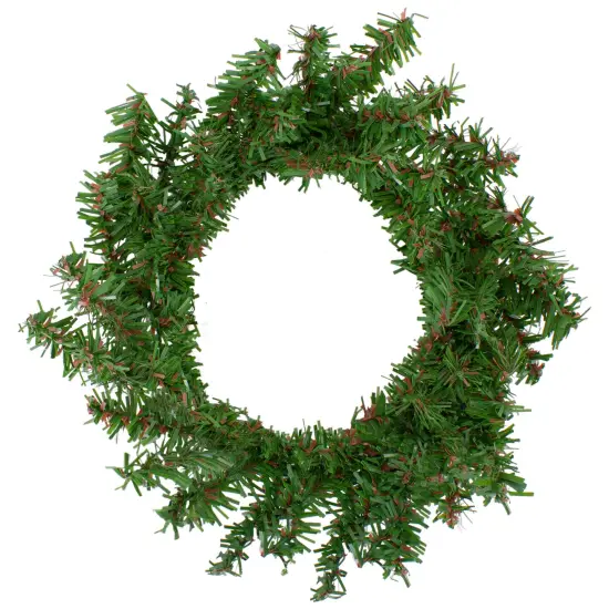 Northlight Canadian Pine Artificial Christmas Wreath - 8" - Unlit Green {1}