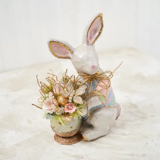 Easter Decorations - Easter Bunny Marcarone Capiz Handcrafted Bunny Premium Centerpiece {2}