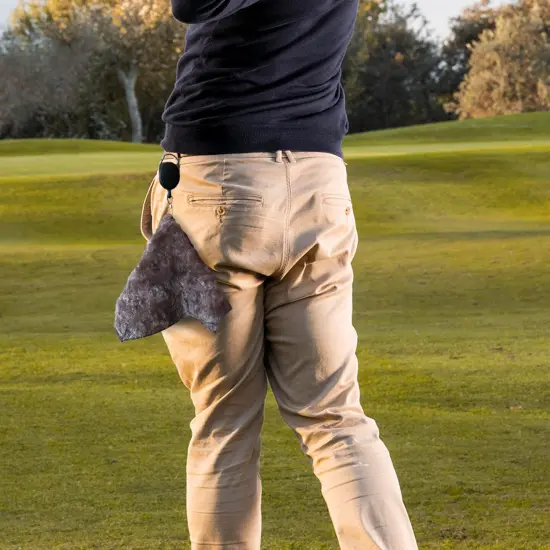 100% Viscose (Vegetable Fiber) Premium Quality Golf Towel Khaki {5}