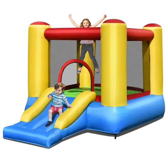 Kids Inflatable Bounce House with Slide {4}