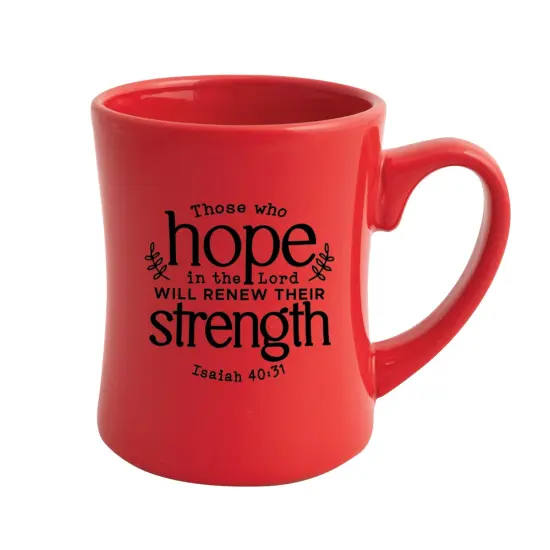 Those Who Hope In The Lord Designer Ceramic Mug - Holds 19 Oz {1}