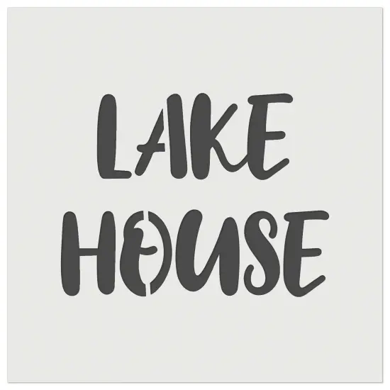 Lake House Fun Sign Wall Cookie DIY Craft Reusable Stencil {3}