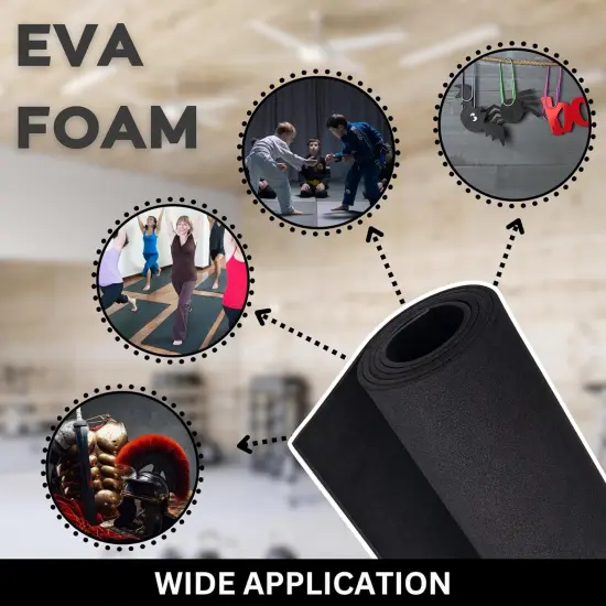 Foam Clay (Black 300g) & EVA Foam - Cosplay Crafting Kit - Foam Clay Air Dry, Cosplay EVA Foam, Sculpting Toolkit and Knife - Air Dry Foam Clay for Cosplay Foam Sheets, Craft Foam Clay kit for Kids {5}