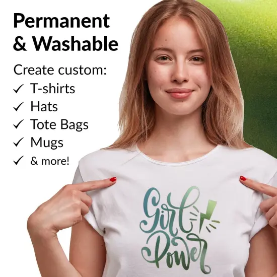 Mermaid Vinyl HTV Chameleon HTV Heat Transfer Vinyl Bundle 6 Colors HTV Vinyl Iron on Vinyl Sheets Without Roll Holographic Blue Ombre Teal Purple for Shirts and Crafts {3}