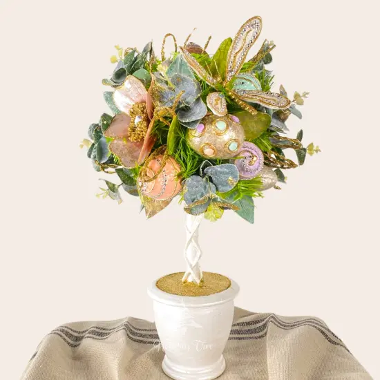 Easter Decorations - Easter Elegant Handcrafted Topiary Centerpiece {3}