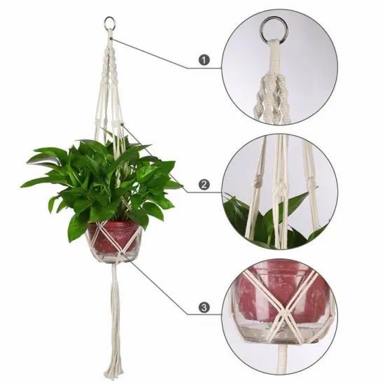 Kitcheniva Flower Pot Plant Hanger Holder Large Pack 2 {3}