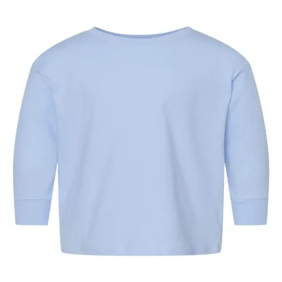 Rabbit Skins&reg; Toddler Fine Jersey Crewneck Long Sleeve Tee - 3302 White {6}