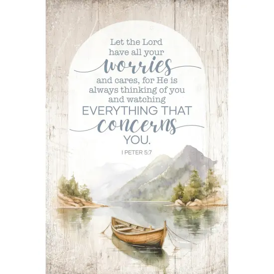 Let The Lord Wood Plaque with Easel and Hook Wall Tabletop Art - 4 inches x 6 inches {1}