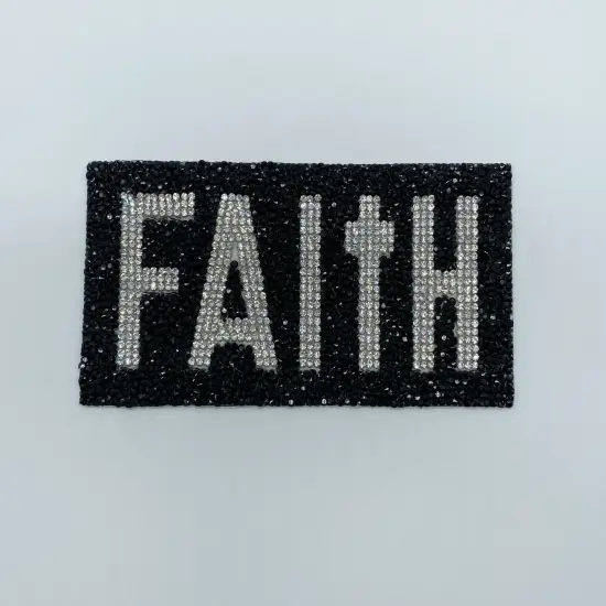 Faith rhinestone patch {2}