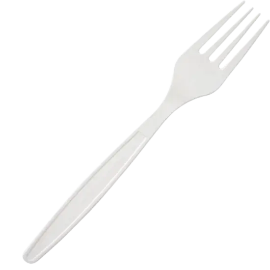 Kitcheniva Disposable White Plastic Forks For Party {1}