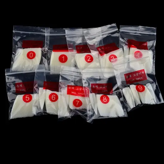 Kitcheniva Long Stiletto Pointy False Nail Tips Natural {5}