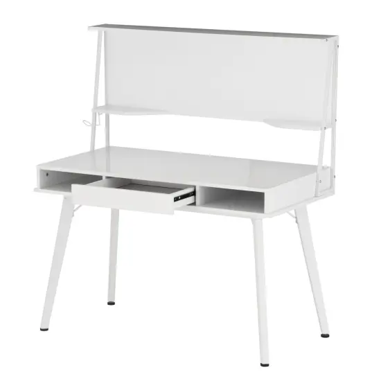 Techni Office Solutions 52.5" White Durable Computer Desk {6}