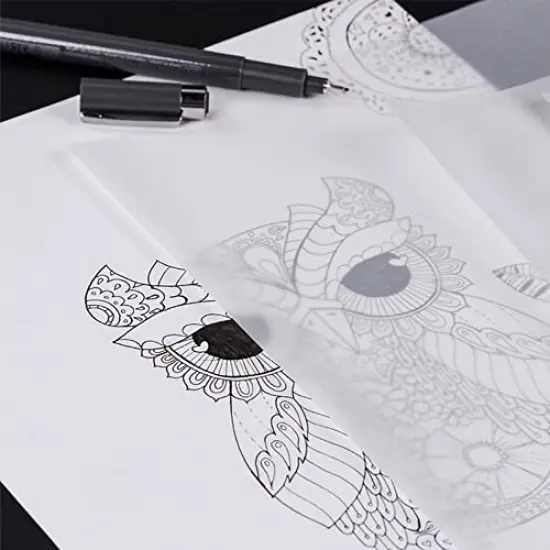 100 Sheets Tracing Paper 8.5 x 11 inches, Artists Tracing Paper Pad White Trace Paper Translucent Clear Tracing Sheets for Sketching Tracing Drawing Animation {3}