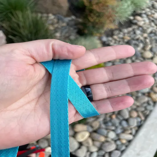 Turquoise 1/2&rdquo; Seatbelt Webbing {1}