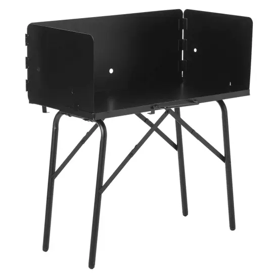 Lodge Steel Collapsible Outdoor Cooking Table, 16 Inch x 32 Inch x 26 Inch, Black {1}
