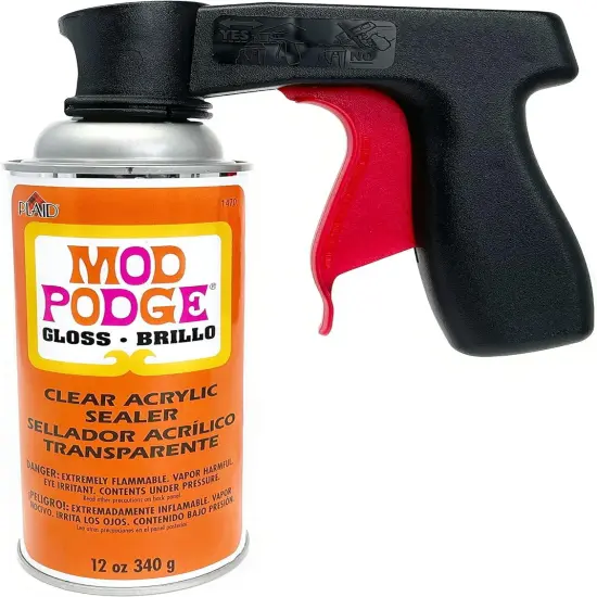 Mod Podge Spray Acrylic Sealer Glossy 2-Pack, Clear Coating Matte Paint Sealer Spray, Spray Can Sprayer Handle {5}
