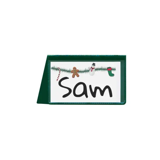 StoreSMART - Placecard Nametag Holders - Christmas Pack - 20 Pack - Red and Green {3}