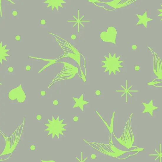 Tula Pink Neon Fairy Flakes - Karma || Neon True Colors || Everglow {1}