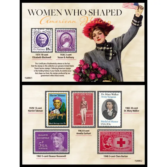 Women Who Shaped American History Postage Stamp Collection {1}