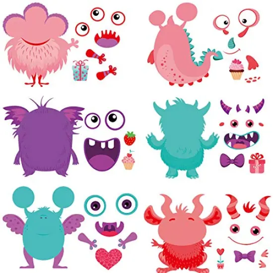 24 Pieces Valentines Day Craft Kits for Kids, DIY Craft Ornament Valentine Class Game Activities Make Your Own Valentine Cards {2}
