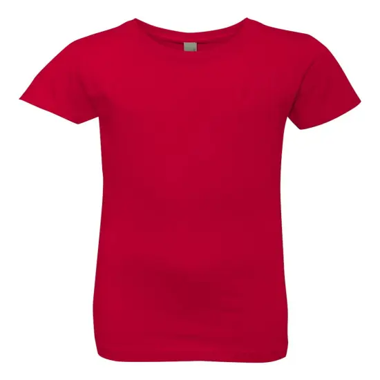 Next Level&reg; Girls&rsquo; Cotton Princess Crewneck Short Sleeve T-Shirt Red {1}