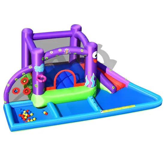 Inflatable Water Slide Castle {1}