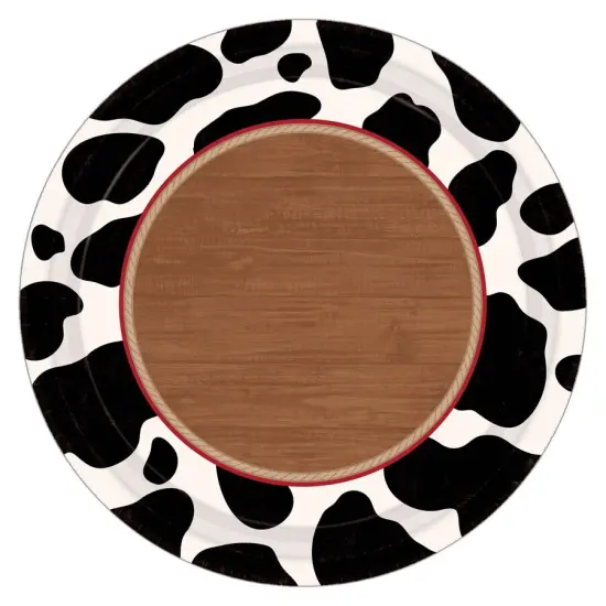 Yeehaw 7" Round Plates, 8ct {1}
