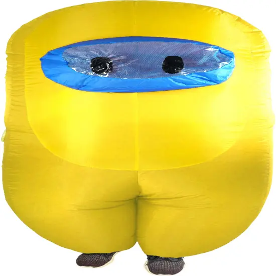 Child's Yellow Imposter Sus Crewmate Killer Inflatable {1}