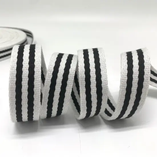 Black and white Glow in the Dark1.5&rdquo; Webbing {3}