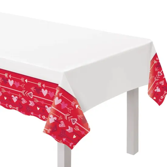 Valentine Wishes Plastic Tablecover {1}