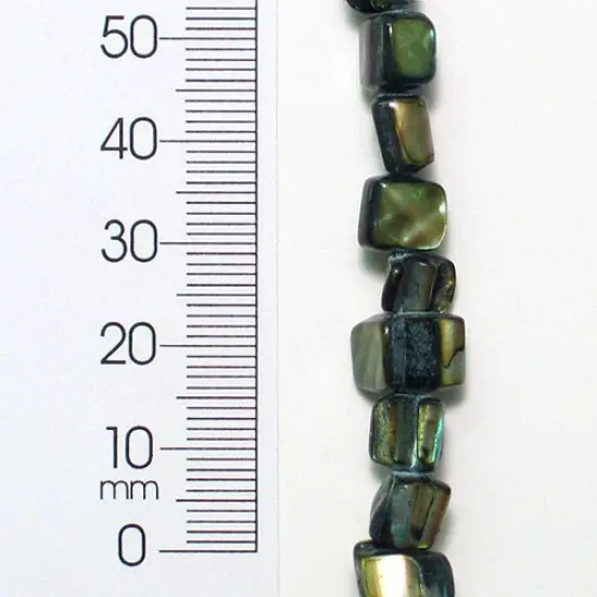 6 Packs of Tinted Shell Nugget Beads - Teal -2 x 8" Strand {1}