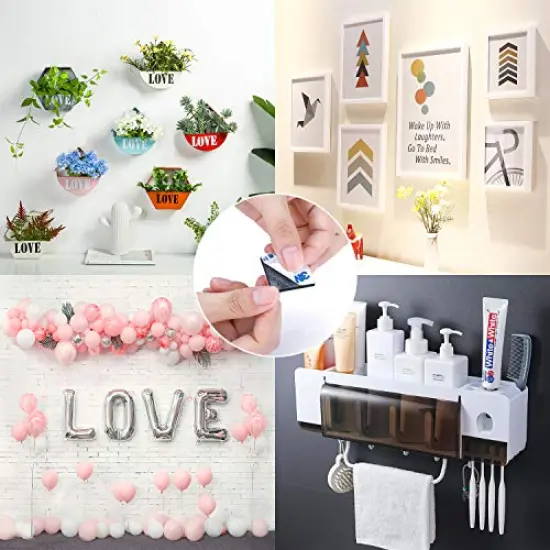 120 Pieces Double Sided Foam Tape Square Self-Adhesive Foam Tape Black Strong Tape Pads for DIY Art Crafts Supplies {4}